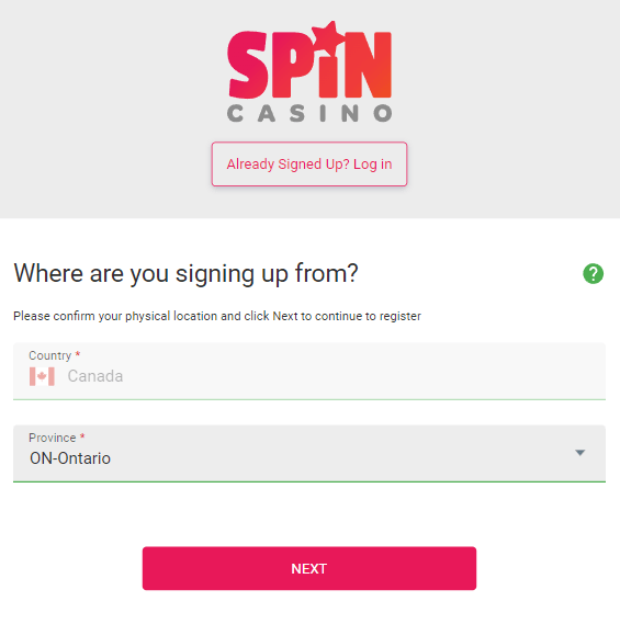 Spin Casino Login and Registration Process on Our Official Website