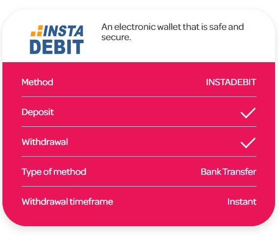 InstaDebit Payment Info