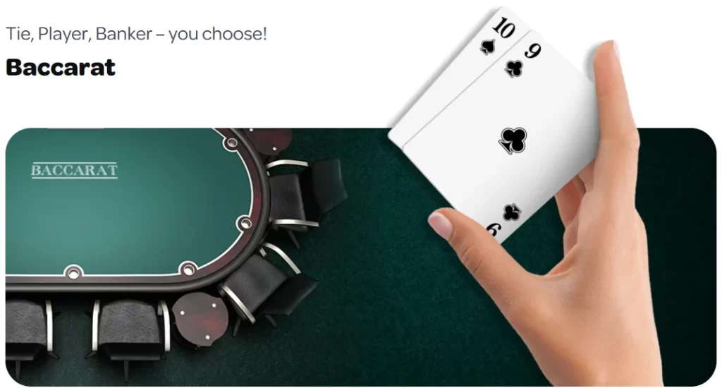 Spin Casino Baccarat Game