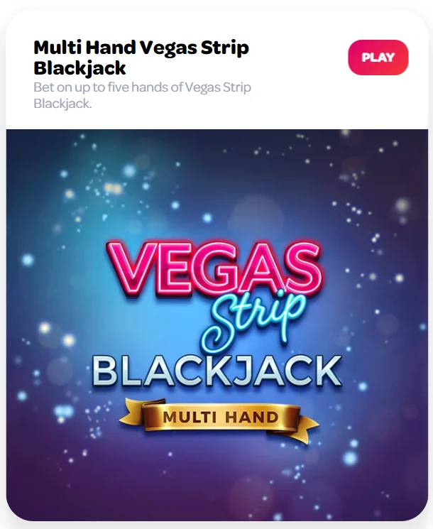 Vegas Blackjack at Spin Casino Canada