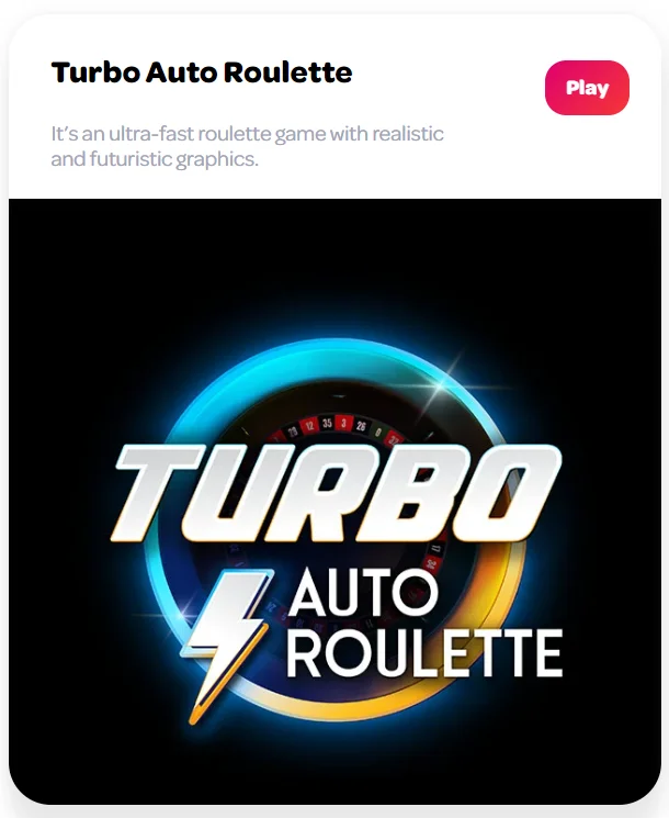 Turbo Auto Roulette at Online Spin Casino